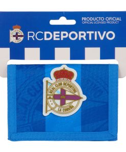 Portafogli R. C. Deportivo de La Coruña Azzurro 12.5 x 9.5 x 1 cm