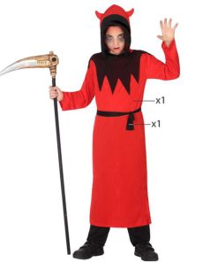 Costume per Bambini Th3 Party 3316 Rosso Demonio (2 Pezzi)