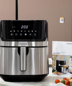 Friggitrice ad Aria InnovaGoods Fryinn Pro 5500 Nero 1700 W 5,5 L Acciaio inossidabile