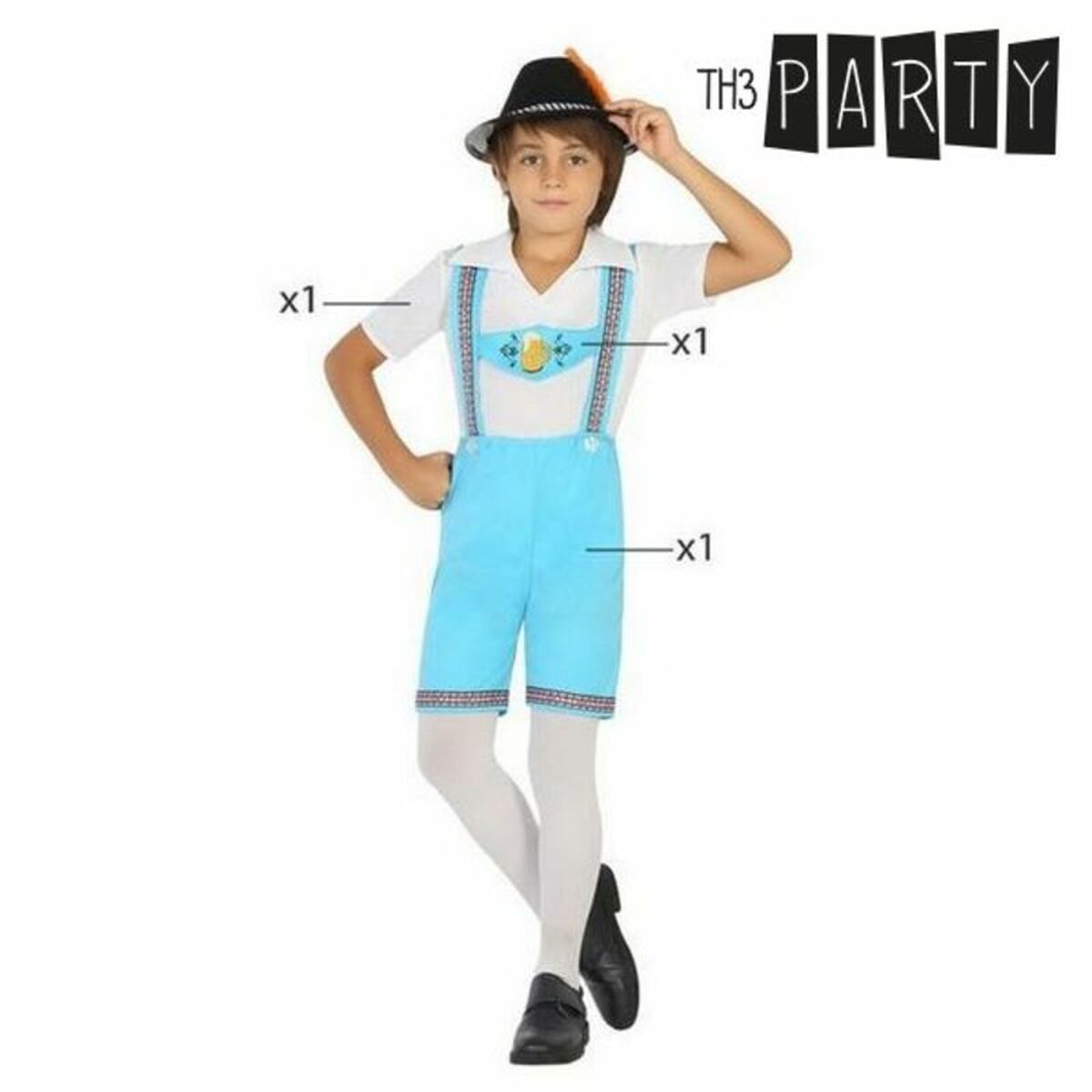 Costume per Bambini Tedesco (3 pcs) Taglia:5-6 Anni - Image 3