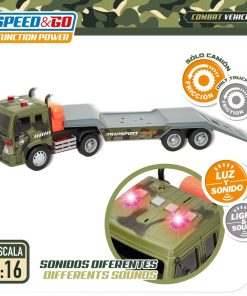 Camion Porta-veicoli Speed & Go 47,5 x 11,5 x 10 cm (2 Unità)