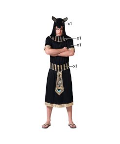 Costume per Adulti Nero Egiziano Taglia:XS/S