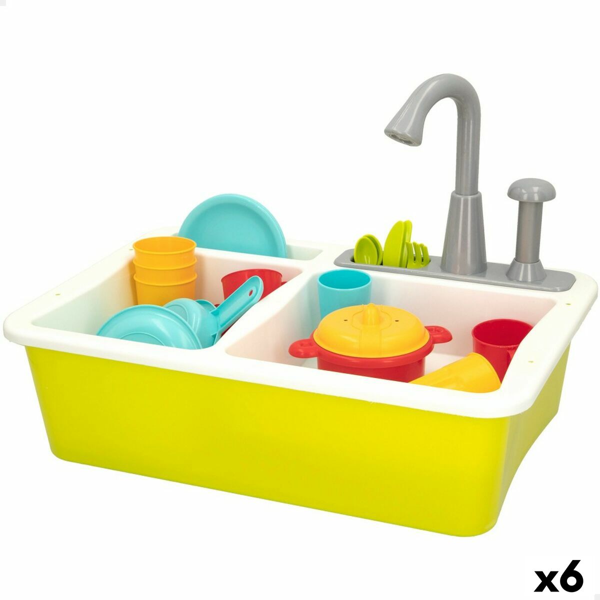Cucina Giocattolo Colorbaby 22 Pezzi 42 x 29 x 28 cm Accessori Lavello - Image 5