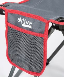 Sgabello Aktive Pieghevole Campeggio Grigio 30 x 32 x 30 cm (4 Unità)