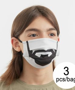 Mascherina Igienica in Stoffa Riutilizzabile Beard Luanvi Taglia M Confezione da 3 unità