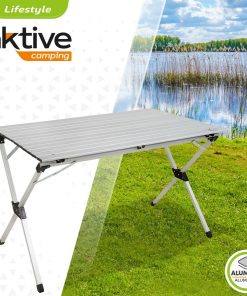 Tavolo Pieghevole Aktive Argentato Alluminio 110 x 70 x 70 cm (4 Unità)