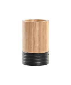 Portaspazzolini da Denti DKD Home Decor Bambù 7 x 7 x 11 cm