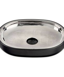 Portasapone Berilo Nero Acciaio inossidabile Plastica 9,5 x 2,5 x 13 cm 13 x 2,5 x 9,5 cm (6 Unità)