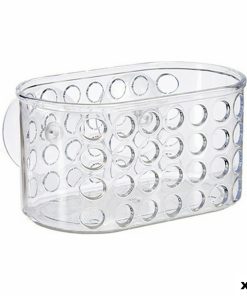 Supporto Contenitore per Vasca da Bagno Berilo Trasparente PVC polistirene 15,8 x 8,5 x 8 cm (12 Unità)