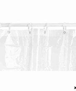 Tenda da Doccia Berilo Trasparente Plastica PEVA 180 x 180 cm 16 x 28,5 x 3,5 cm (12 Unità)