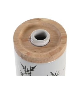 Dispenser di Sapone DKD Home Decor 8 x 9 x 17,5 cm Nero Bianco Gres