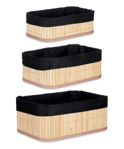 Organizzatori Berilo Poliestere Cotone Bambù Viscosa 31 x 12 x 21 cm Set