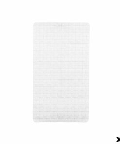Tappetino Antiscivolo da Doccia Berilo Bianco PVC 6 x 38 x 6 cm 67,7 x 38,5 x 0,7 cm Quadri (6 Unità)