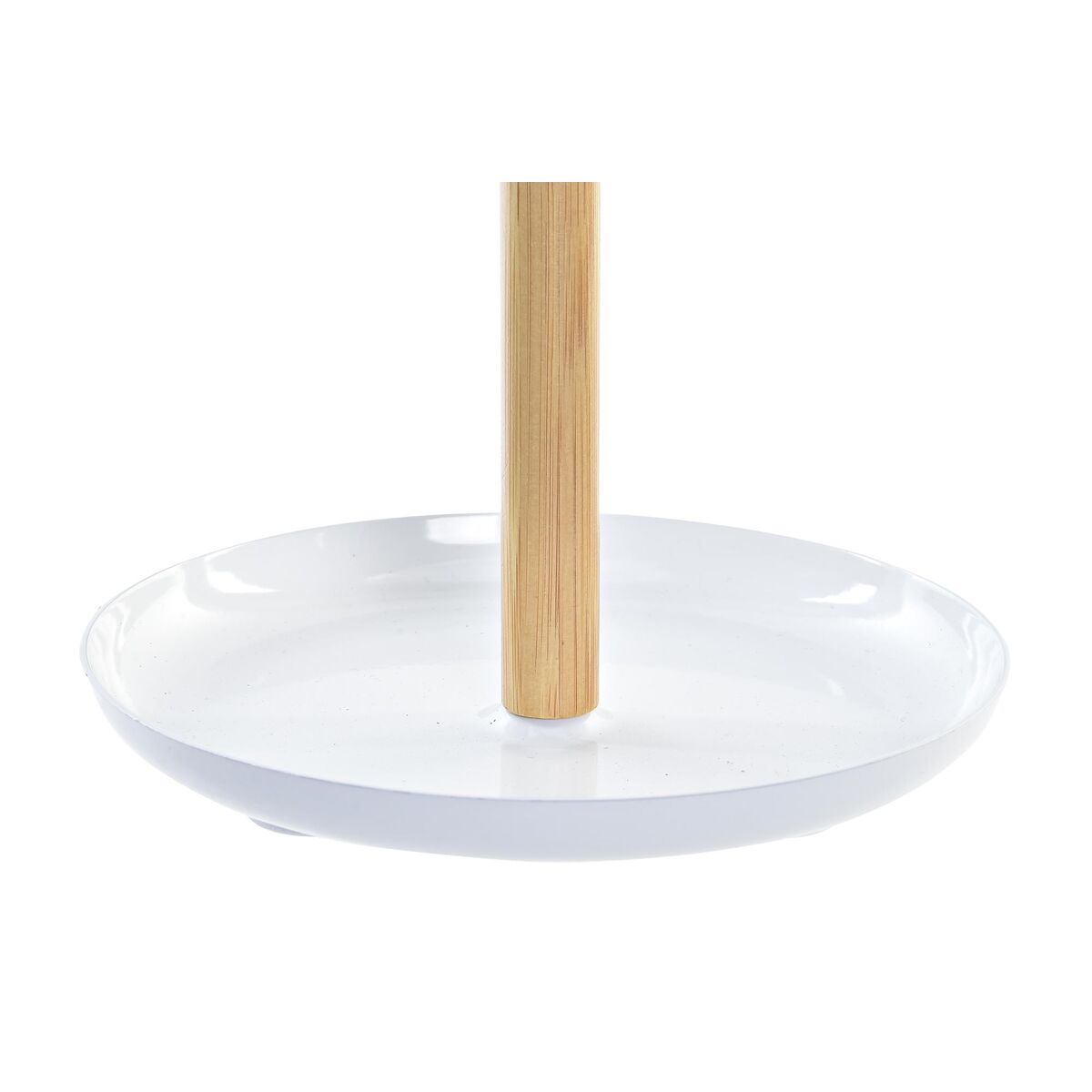 Specchio DKD Home Decor Bianco Naturale Bambù Alluminio polistirene 17 x 17 x 31 cm