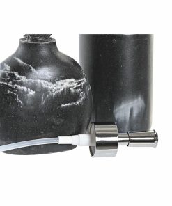 Set da Bagno DKD Home Decor Nero Resina Plastica 11 x 6 x 17 cm 2 Pezzi