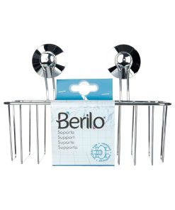 Supporto da Doccia Berilo Metallo Acciaio ABS 24 x 18 x 10 cm (12 Unità)