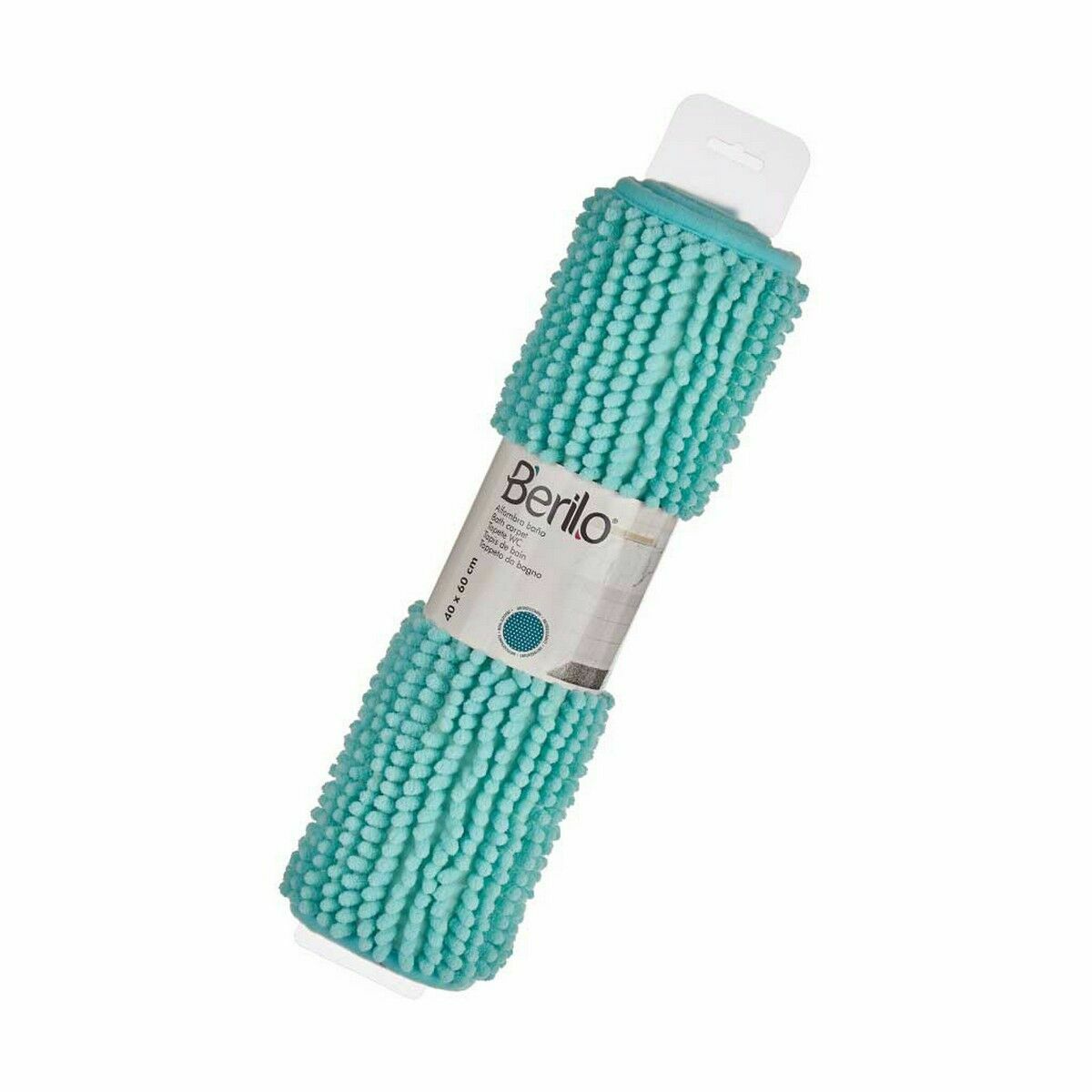 Tappeto da bagno Berilo Turchese 59 x 40 x 2,5 cm 11 x 11 x 47 cm (12 Unità) - Image 4