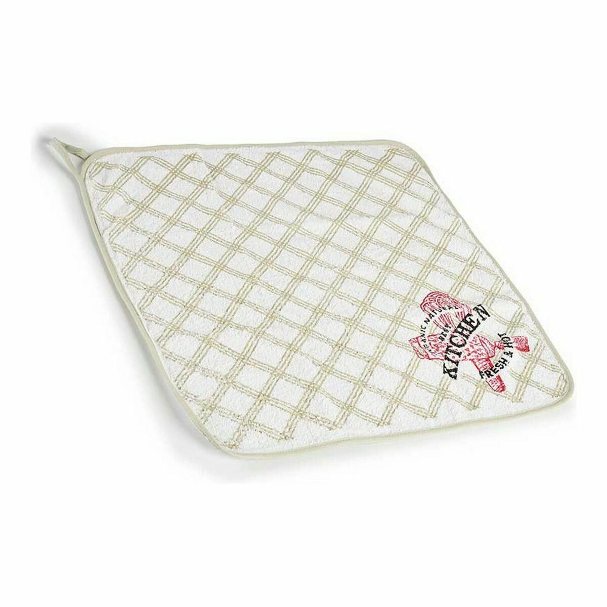 Panno da Cucina Kinvara Bianco Verde 50 x 0,3 x 50 cm (12 Unità)