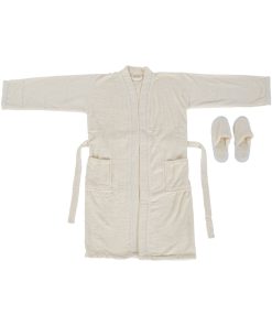 Accappatoio Home ESPRIT Crema Donna 400 g /m²