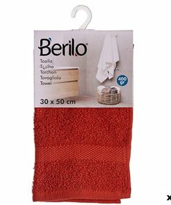Telo da bagno Berilo Teja 80 % cotone 20 % Poliestere 30 x 50 cm (12 Unità)