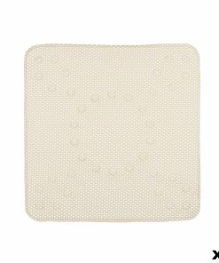 Tappetino Antiscivolo da Doccia Berilo Beige PVC 53 x 52,5 x 1 cm (6 Unità)