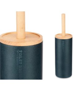 Scopino per il Bagno Berilo B5456BC-5 - 440 Nero Legno Resina 10,2 x 38 x 10,2 cm (4 Unità)