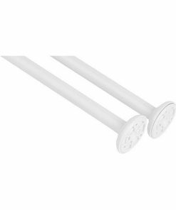 Bastone per Tende Berilo Bianco Alluminio 80 cm 5,5 x 96 x 11 cm Di Doccia (24 Unità)