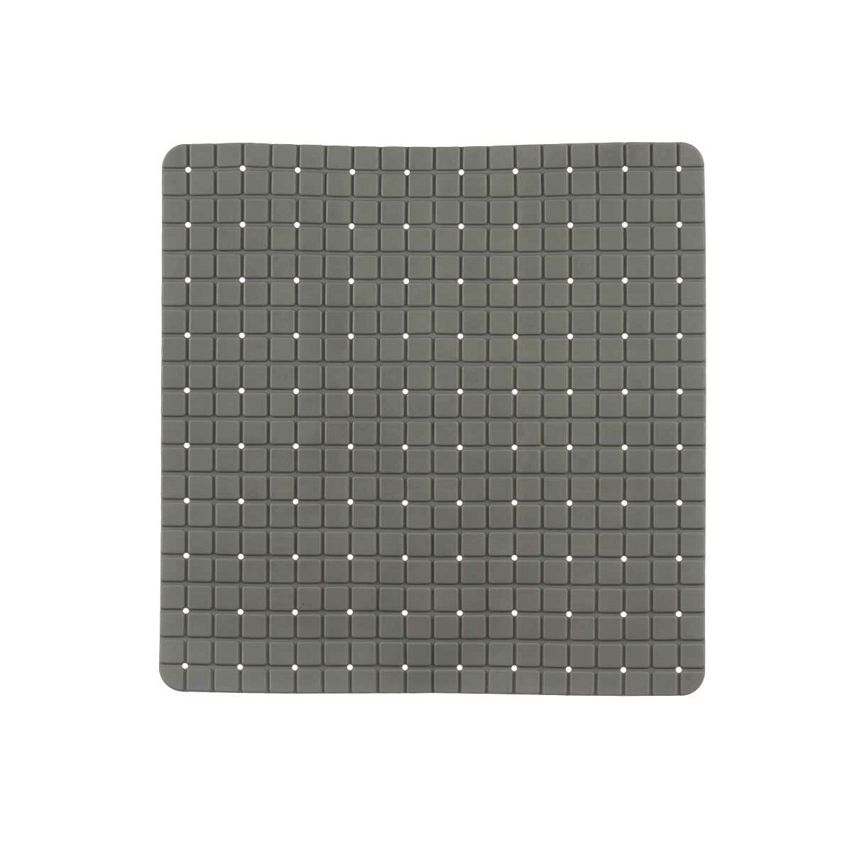 Tappetino Antiscivolo da Doccia Berilo Grigio PVC 6 x 50 x 6 cm 50,3 x 50,3 x 0,7 cm Quadri (6 Unità) - Image 2