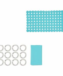 Set da Bagno Berilo Azzurro PVC Polietilene EVA 28 x 42 x 6 cm (12 Unità)
