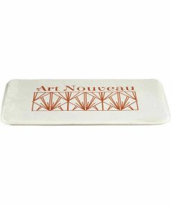 Tappeto da bagno Berilo Art Nouveau Bianco Bronce PVC 40 x 1,5 x 60 cm (12 Unità)