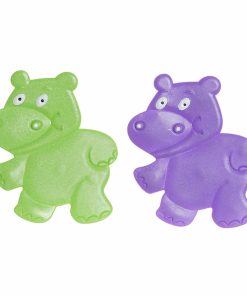 Tappeto da bagno DKD Home Decor 10 x 1 x 13 cm Lilla Verde Per bambini PVC (2 Unità)