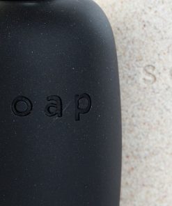 Dispenser di Sapone DKD Home Decor PVC Gres Scandinavo 8 x 8 x 18 cm (2 Unità)