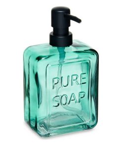 Dispenser di Sapone Berilo Pure Soap Verde Cristallo 570 ml 10 x 18 x 6 cm (6 Unità)