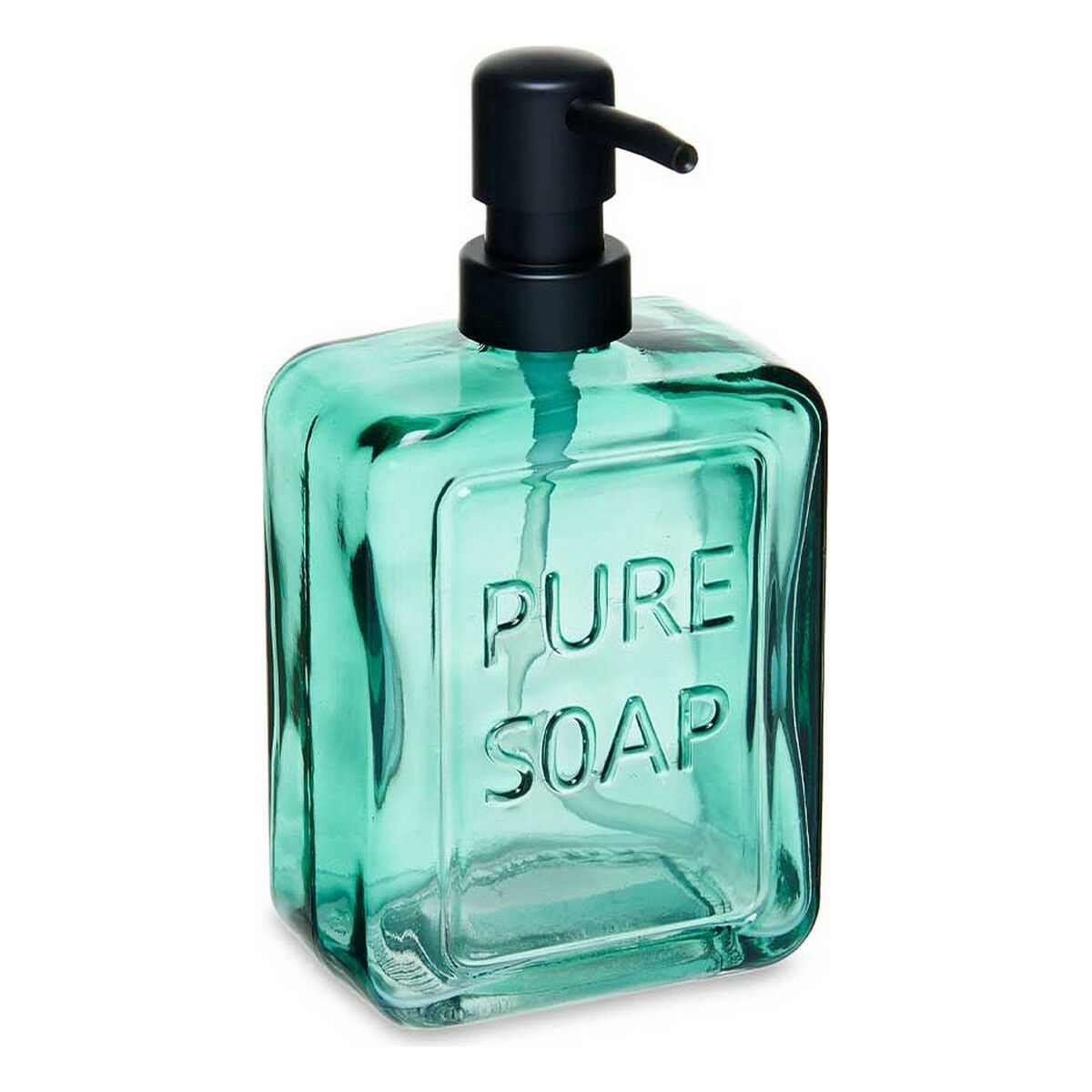 Dispenser di Sapone Berilo Pure Soap Verde Cristallo 570 ml 10 x 18 x 6 cm (6 Unità)