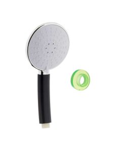 Soffione Berilo Nero Metallo 10,5 x 24 x 5 cm (12 Unità)