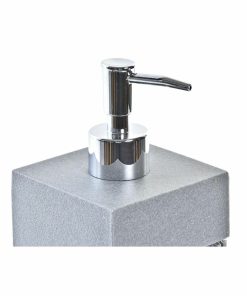Dispenser di Sapone DKD Home Decor Grigio Argentato Resina polipropilene