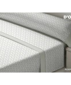 Set di Lenzuola D'Or ROMA Grigio Singolo Franela
