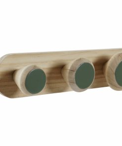 Appendiabiti da parete DKD Home Decor Plastica Legno MDF Tropicale 48 x 6 x 7,5 cm (2 Unità)