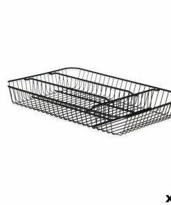 Vassoio Portaposate Kinvara Nero Metallo 26 x 4,7 x 35,5 cm 26 x 5,5 x 35,5 cm (6 Unità)
