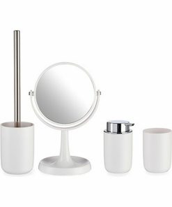 Set da Bagno Berilo Bianco polipropilene 16,5 x 29,5 x 17 cm 4 Pezzi (6 Unità)