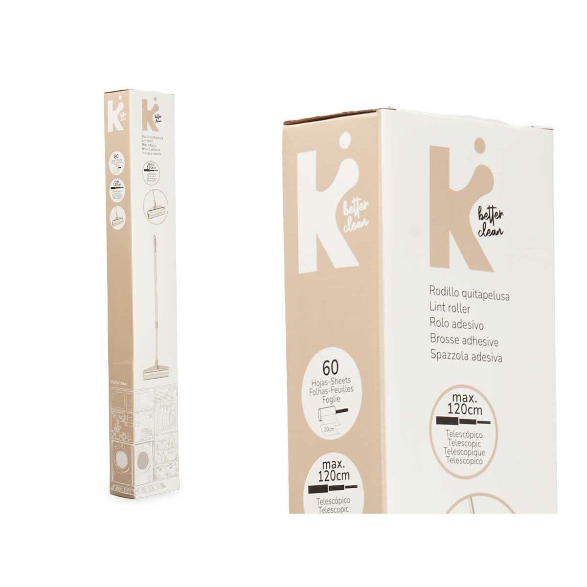 Levapelucchi Bianco 25 x 70 x 6,5 cm Telescopico (12 Unità) - Image 4