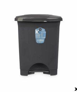 Cestino a pedale Antracite Plastica 10 L (8 Unità)