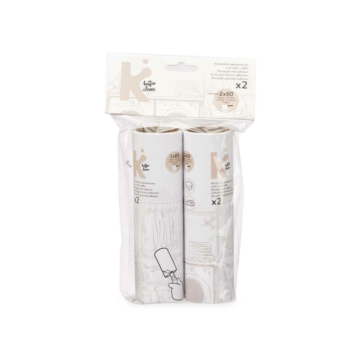 Levapelucchi Bianco 16 cm 14 x 23 x 4,5 cm Ricambio (12 Unità) - Image 3