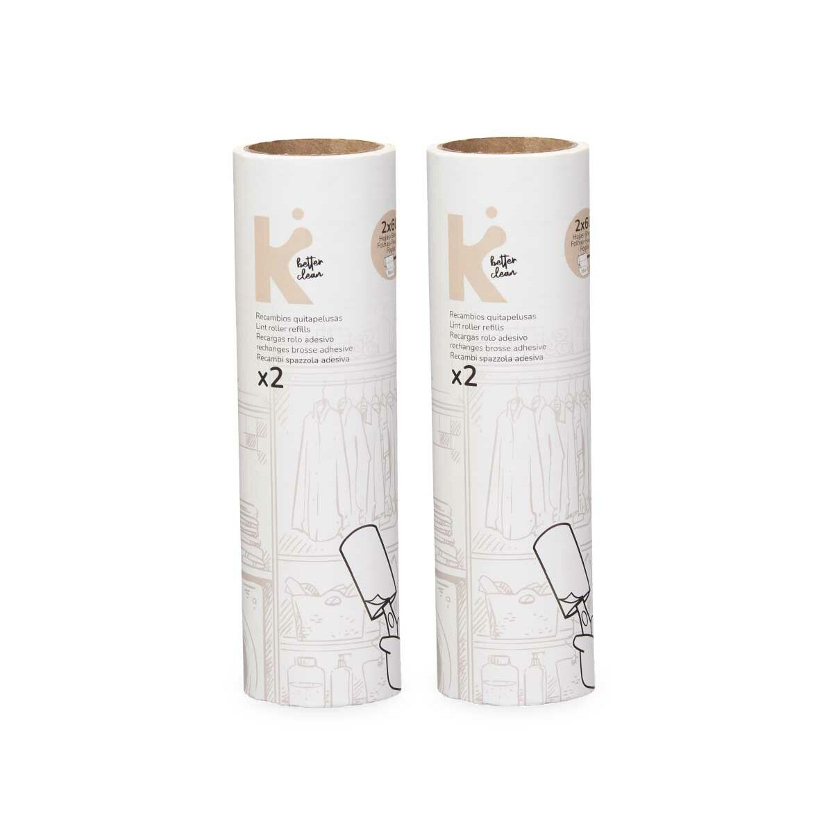 Levapelucchi Bianco 16 cm 14 x 23 x 4,5 cm Ricambio (12 Unità) - Image 2