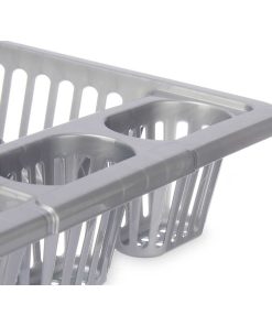 Scolapiatti da Lavandino Kinvara Argentato 46 x 8 x 36 cm (12 Unità)