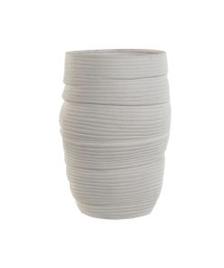 Vaso Home ESPRIT Bianco Ceramica 27 x 27 x 37 cm