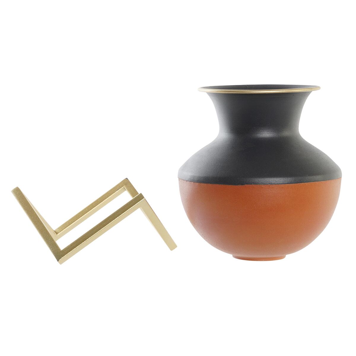 Vaso DKD Home Decor Multicolore Metallo Moderno 18 x 18 x 21 cm - Image 2