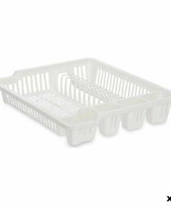 Scolapiatti da Lavandino Kinvara Bianco 46 x 8 x 37,5 cm (12 Unità)