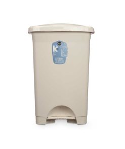 Cestino a pedale Beige Plastica 50 L (3 Unità)
