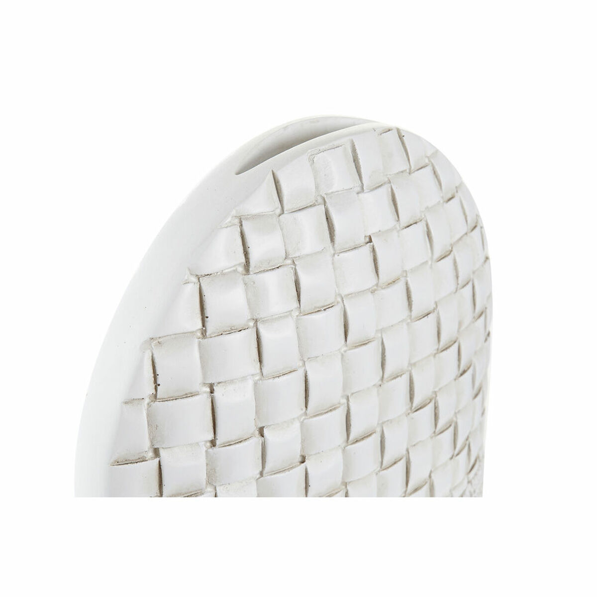 Vaso DKD Home Decor Bianco Resina Moderno 18 x 6 x 28 cm - Image 3
